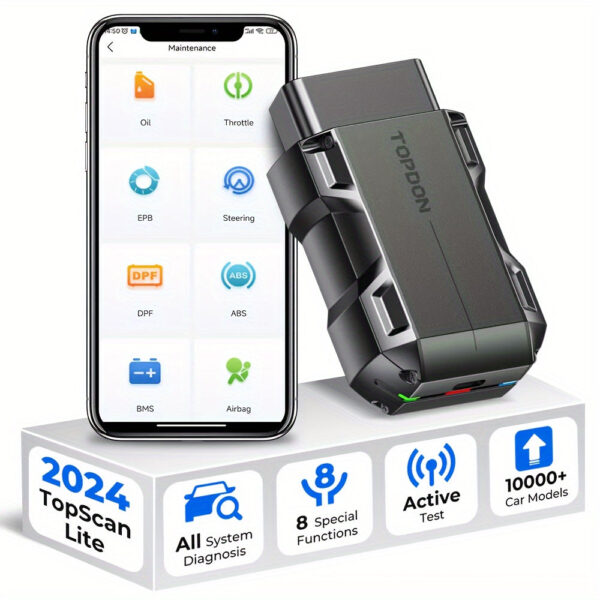 TopScan OBD2 Wireless Scanner Diagnostic Tool for iOS Android - Image 7