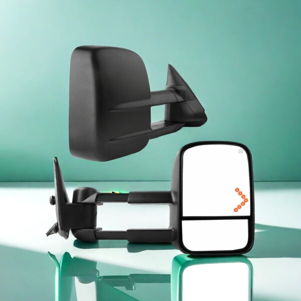 LED Towing Mirrors Power Heated for Chevrolet 2007-2013 Pair - Image 3
