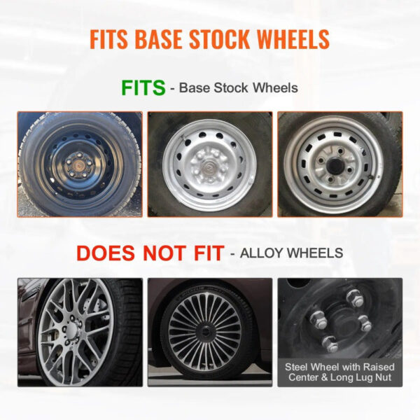 VEVOR 16-inch Wheel Rim Hubcaps All Weather Set of 4 - Image 2